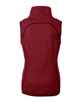 Cutter & Buck Women's Mainsail Sweater-Knit Full Zip Asymmetrical Vest-6