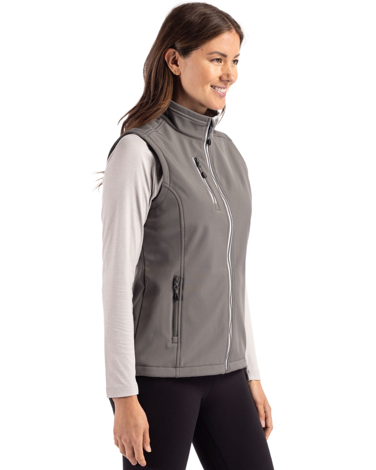 Clique Women's Telemark Recycled Stretch Softshell Full Zip Vest-3