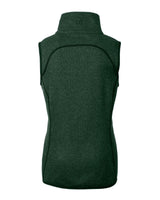 Cutter & Buck Women's Mainsail Sweater-Knit Full Zip Asymmetrical Vest-4