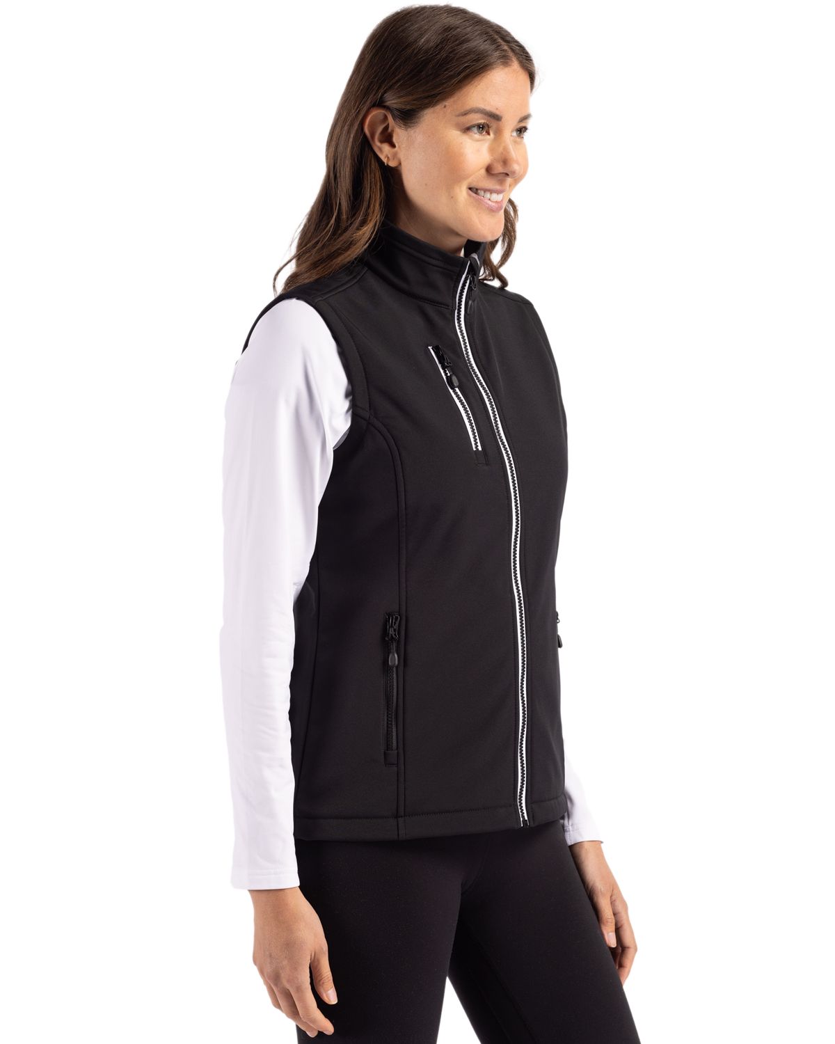 Clique Women's Telemark Recycled Stretch Softshell Full Zip Vest-4