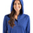 Cutter & Buck Women's Coastline Recycled Double Peached Hooded Pullover-1