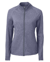 Cutter & Buck Women's Adapt Recycled Soft Knit Stretch Heathered Full Zip Jacket-5