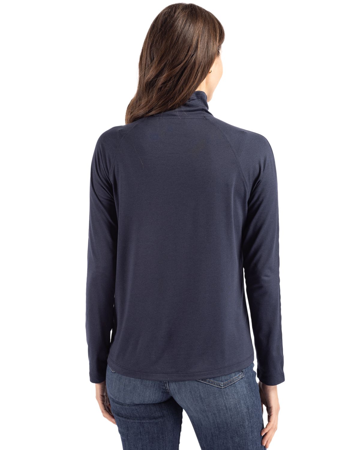 Cutter & Buck Women's Coastline Recycled Double Peached Funnel Neck Pullover-3