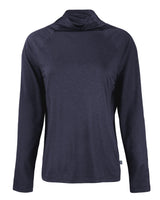 Cutter & Buck Women's Coastline Recycled Double Peached Funnel Neck Pullover-5