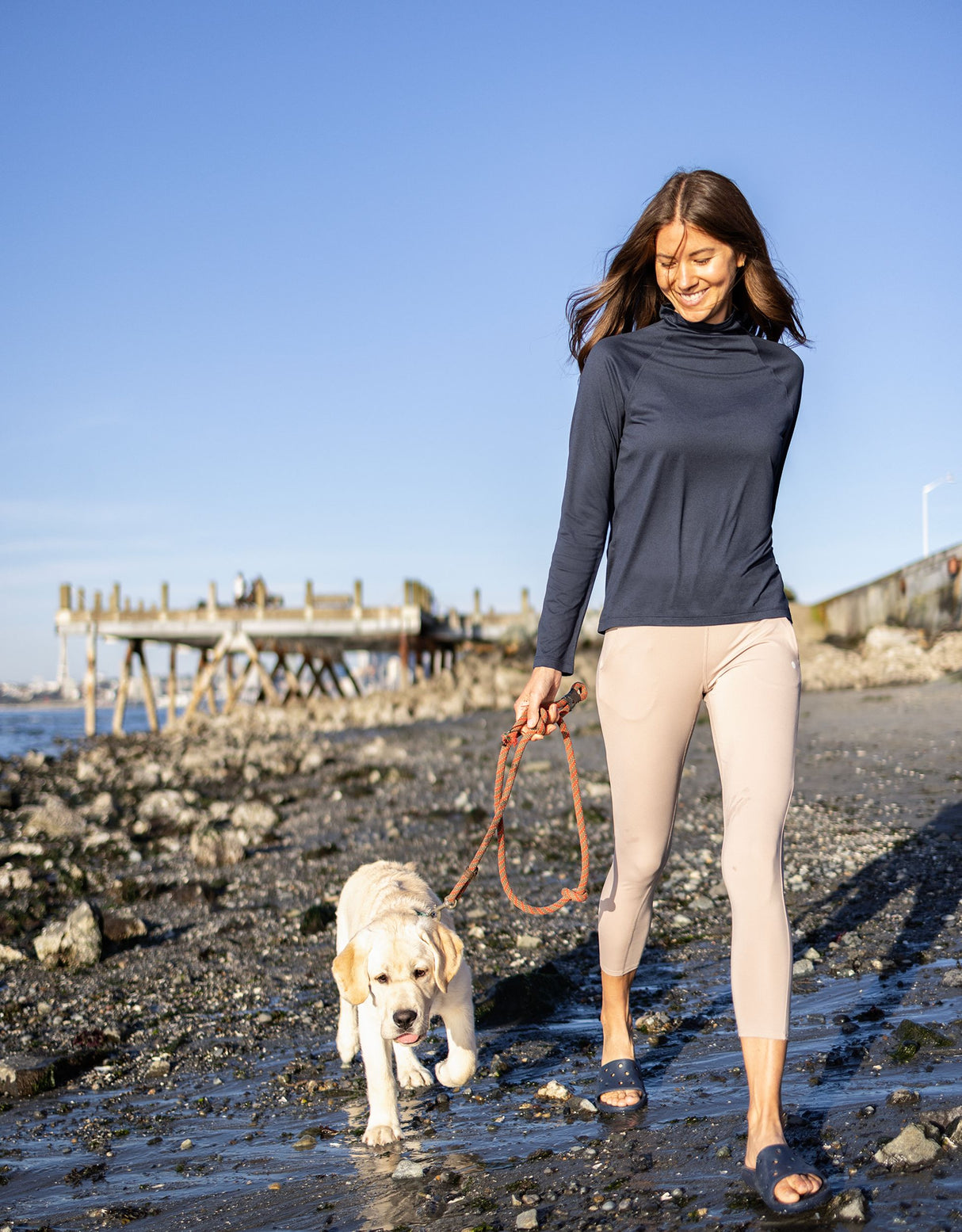 Cutter & Buck Women's Coastline Recycled Double Peached Funnel Neck Pullover-8