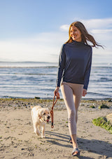 Cutter & Buck Women's Coastline Recycled Double Peached Funnel Neck Pullover-9