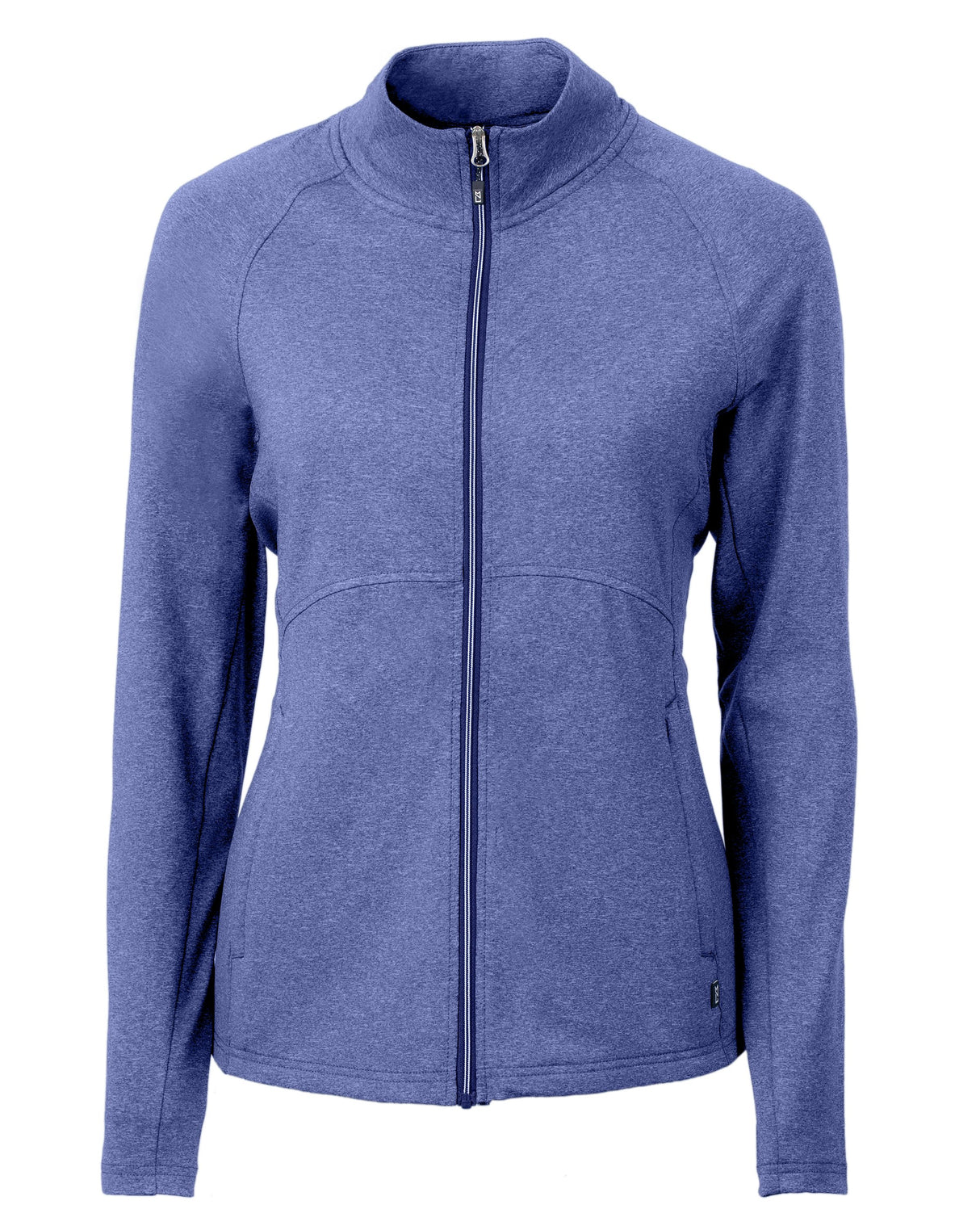 Cutter & Buck Women's Adapt Recycled Soft Knit Stretch Heathered Full Zip Jacket-1
