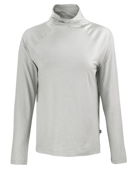 Cutter & Buck Women's Coastline Recycled Double Peached Funnel Neck Pullover-1