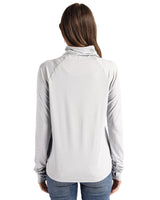 Cutter & Buck Women's Coastline Recycled Double Peached Funnel Neck Pullover-3