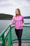 Cutter & Buck Women's Adapt Recycled Soft Knit Stretch Heathered Full Zip Jacket-1