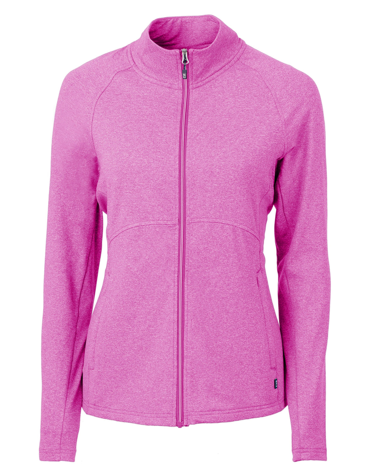 Cutter & Buck Women's Adapt Recycled Soft Knit Stretch Heathered Full Zip Jacket-5