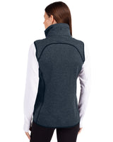 Cutter & Buck Women's Mainsail Sweater-Knit Full Zip Asymmetrical Vest-2