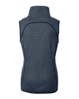 Cutter & Buck Women's Mainsail Sweater-Knit Full Zip Asymmetrical Vest-6