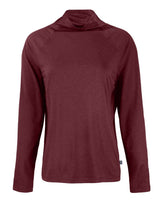 Cutter & Buck Women's Coastline Recycled Double Peached Funnel Neck Pullover-5