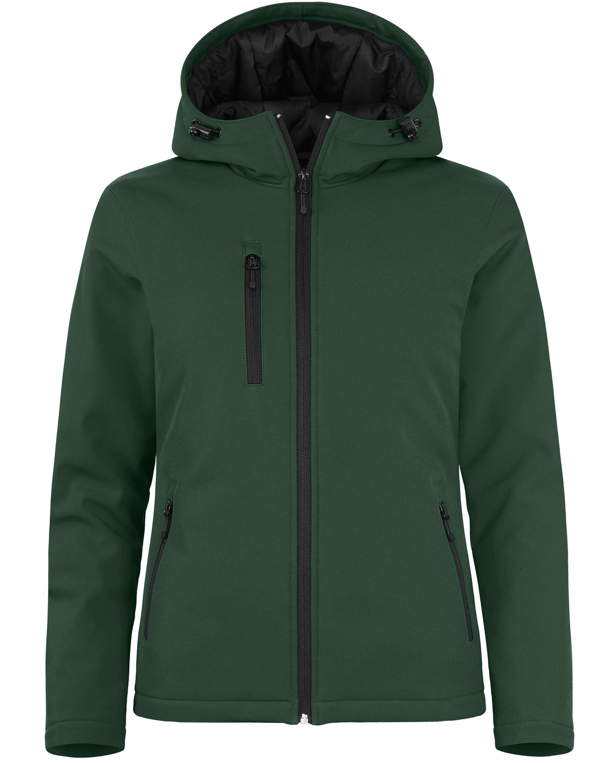 Clique Women's Equinox Insulated Softshell Full Zip Hooded Jacket-1