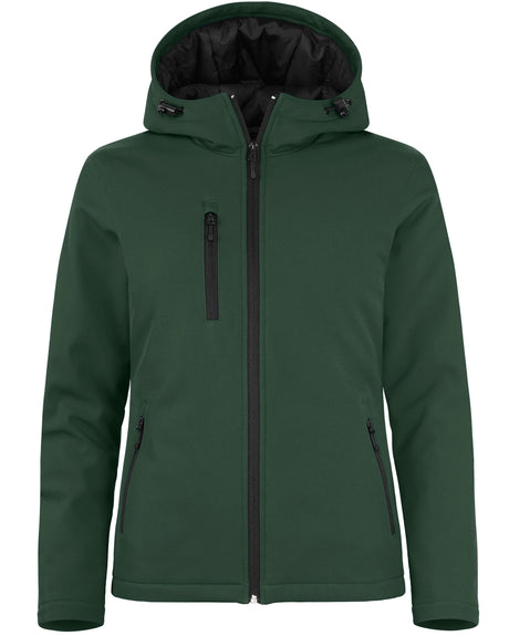 Clique Women's Equinox Insulated Softshell Full Zip Hooded Jacket-1