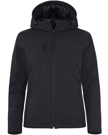 Clique Women's Equinox Insulated Softshell Full Zip Hooded Jacket-1