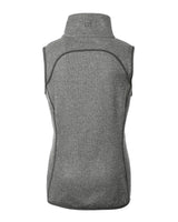Cutter & Buck Women's Mainsail Sweater-Knit Full Zip Asymmetrical Vest-4