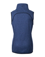 Cutter & Buck Women's Mainsail Sweater-Knit Full Zip Asymmetrical Vest-2
