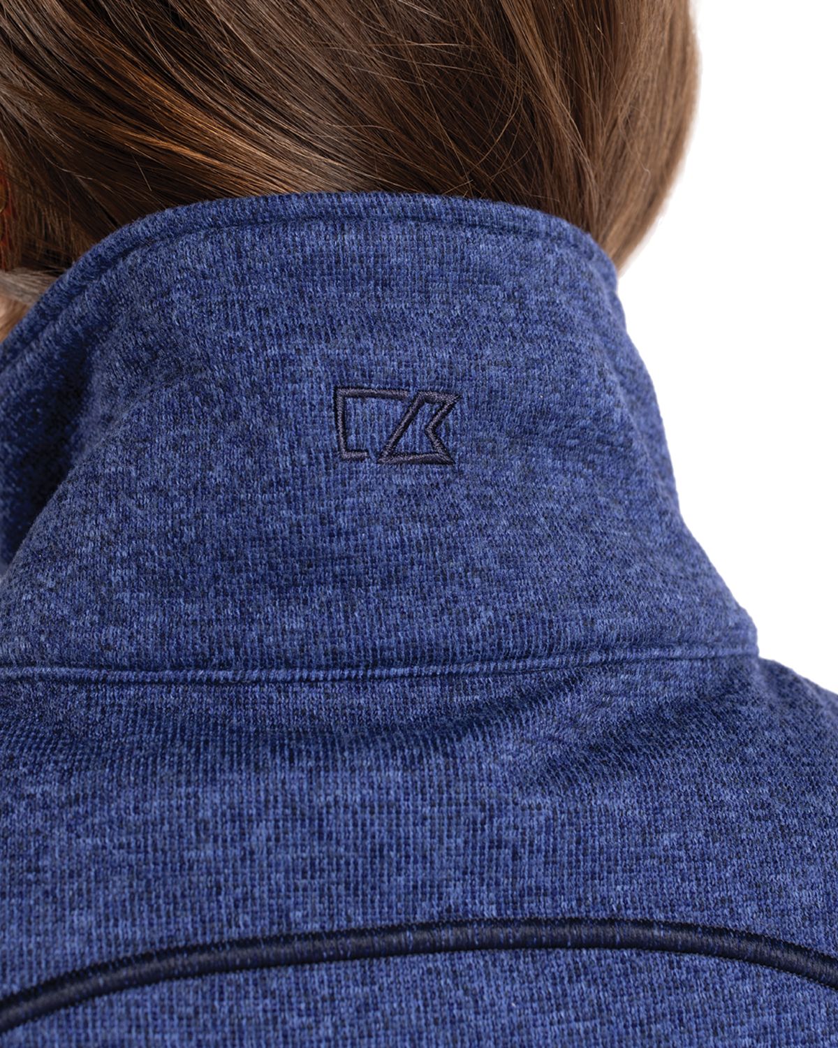 Cutter & Buck Women's Mainsail Sweater-Knit Full Zip Asymmetrical Vest-9