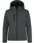 Clique Women's Equinox Insulated Softshell Full Zip Hooded Jacket-1
