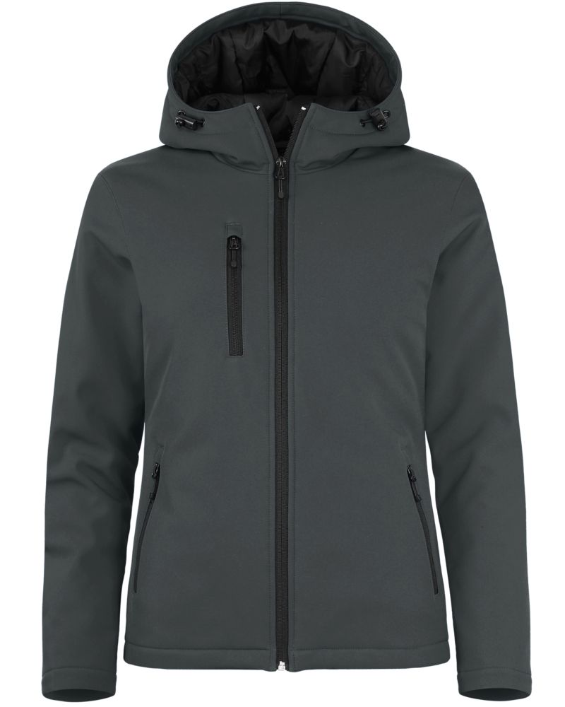 Clique Women's Equinox Insulated Softshell Full Zip Hooded Jacket-2
