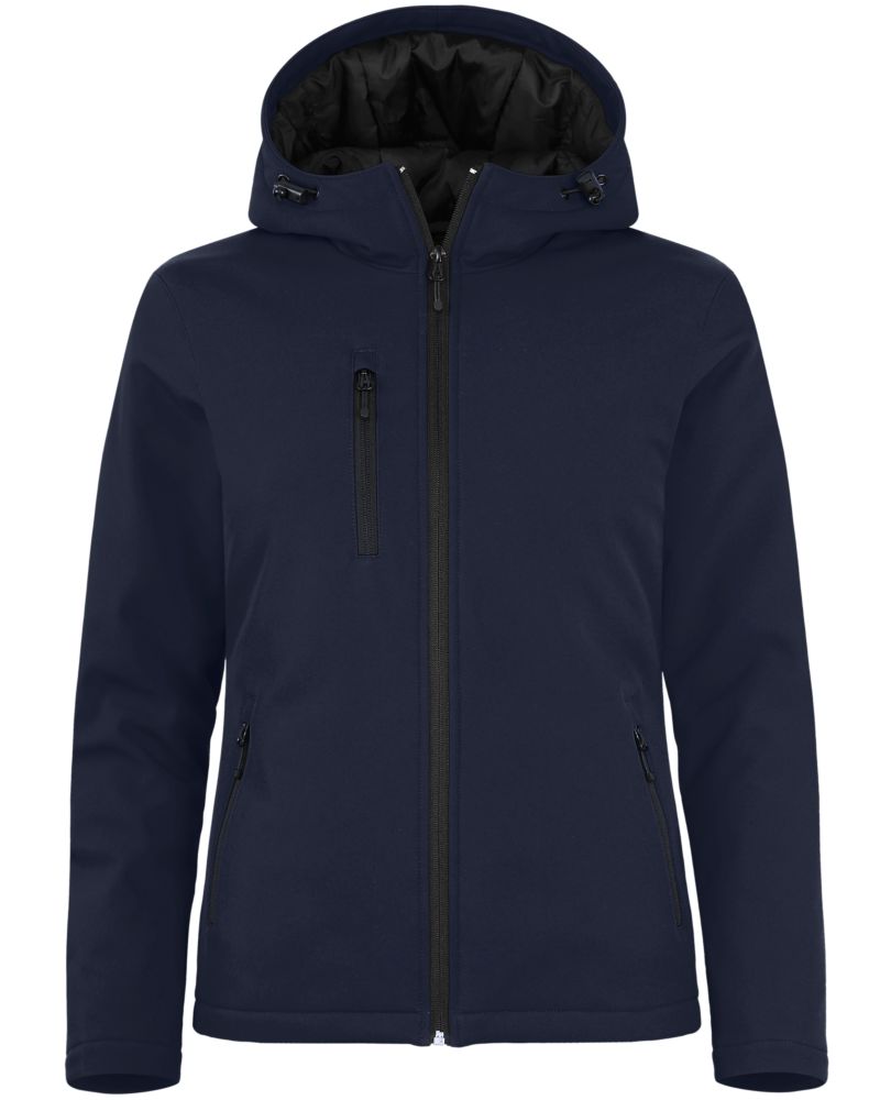 Clique Women's Equinox Insulated Softshell Full Zip Hooded Jacket-3
