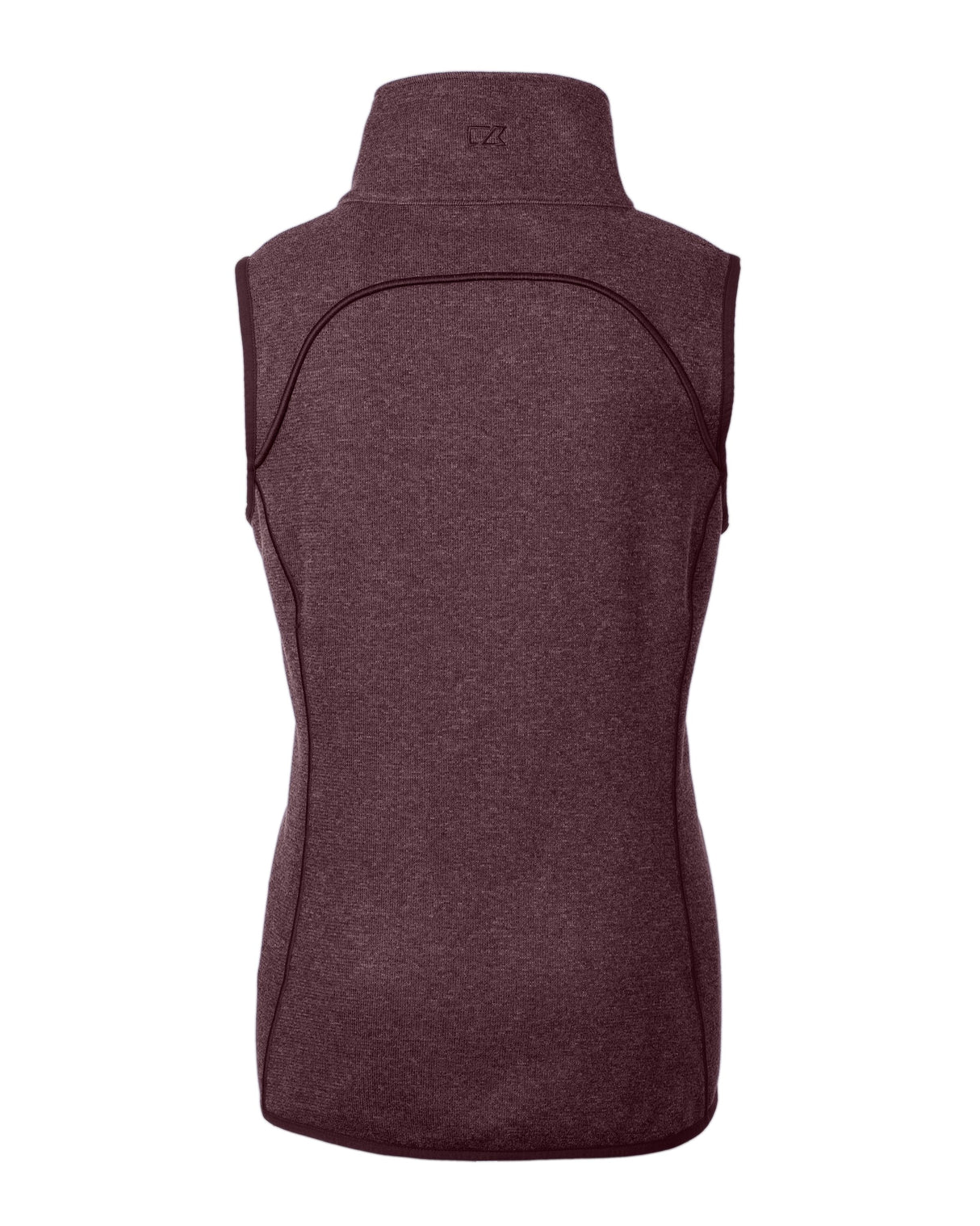 Cutter & Buck Women's Mainsail Sweater-Knit Full Zip Asymmetrical Vest-9