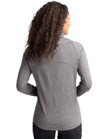 Cutter & Buck Women's Adapt Recycled Soft Knit Stretch Heathered Full Zip Jacket-7