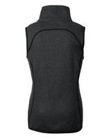 Cutter & Buck Women's Mainsail Sweater-Knit Full Zip Asymmetrical Vest-4