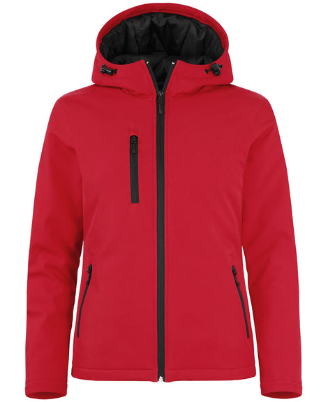 Clique Women's Equinox Insulated Softshell Full Zip Hooded Jacket-1