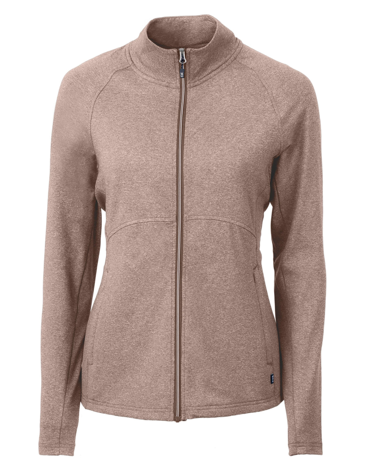 Cutter & Buck Women's Adapt Recycled Soft Knit Stretch Heathered Full Zip Jacket-4
