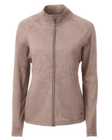 Cutter & Buck Women's Adapt Recycled Soft Knit Stretch Heathered Full Zip Jacket-4