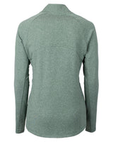 Cutter & Buck Women's Adapt Recycled Soft Knit Stretch Heathered Full Zip Jacket-1