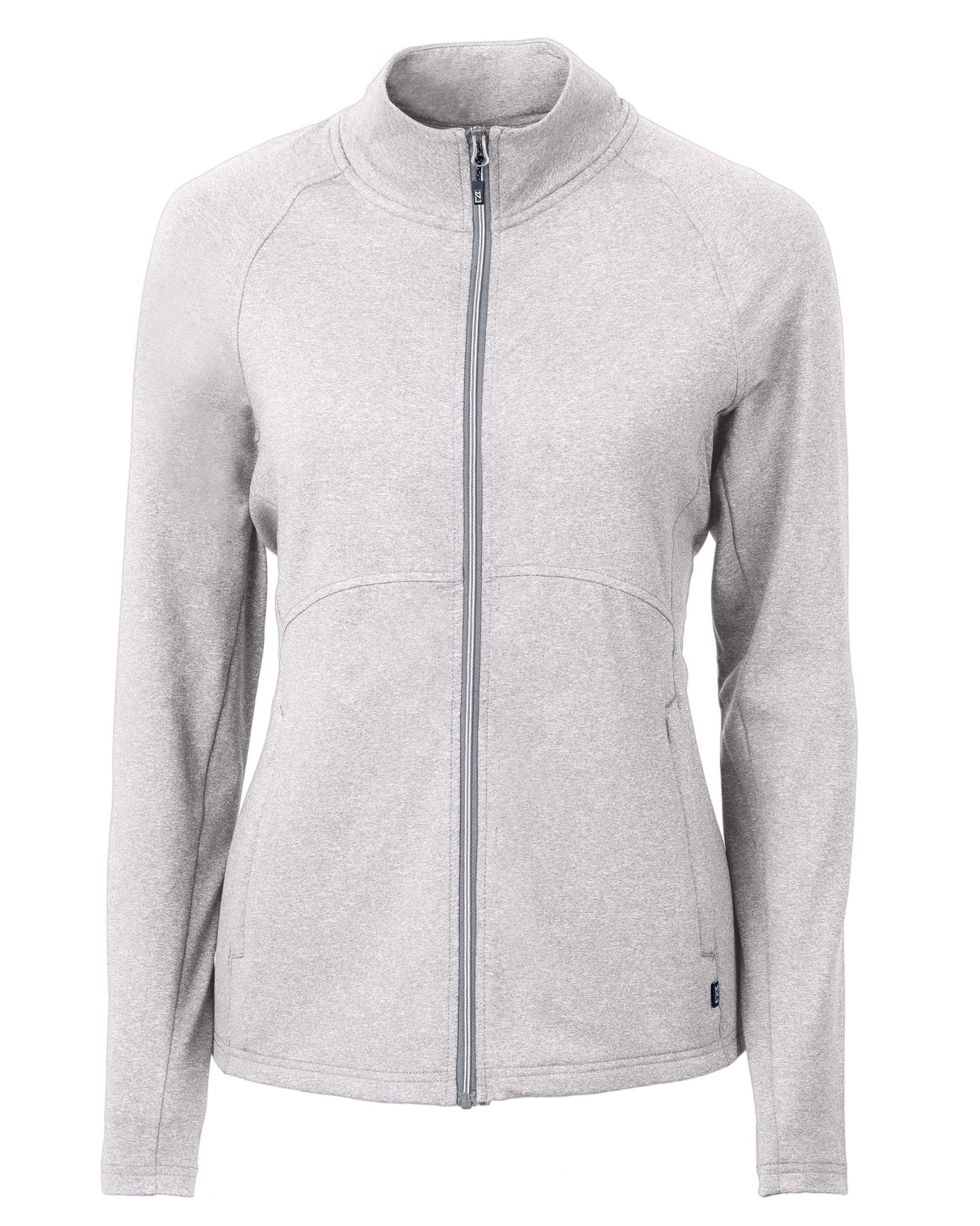 Cutter & Buck Women's Adapt Recycled Soft Knit Stretch Heathered Full Zip Jacket-2