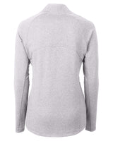 Cutter & Buck Women's Adapt Recycled Soft Knit Stretch Heathered Full Zip Jacket-4