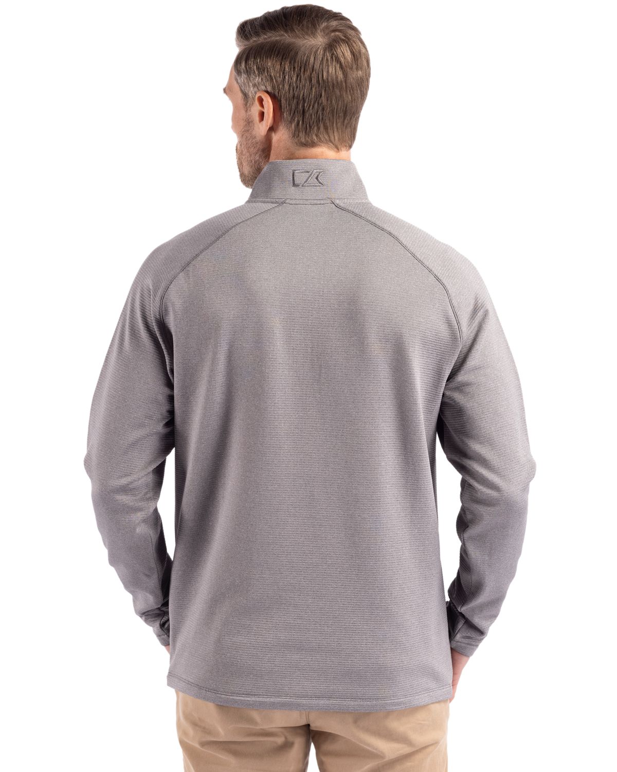 Cutter & Buck Men's Peshastin Recycled GridFleece Half Zip Pullover-9