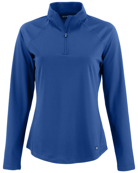 Cutter & Buck Women's Prospect Recycled Featherlight Stretch Quarter Zip-1