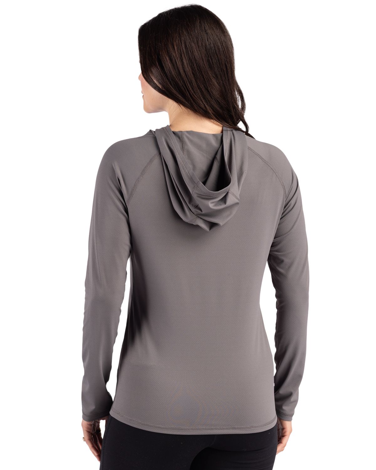 Cutter & Buck Women's Prospect Recycled Featherlight Stretch Hooded Pullover-8