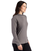 Cutter & Buck Women's Prospect Recycled Featherlight Stretch Hooded Pullover-9