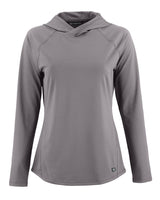 Cutter & Buck Women's Prospect Recycled Featherlight Stretch Hooded Pullover-11