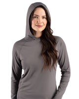 Cutter & Buck Women's Prospect Recycled Featherlight Stretch Hooded Pullover-17