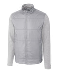 Cutter & Buck Men's Stealth Recycled Hybrid Quilted Windbreaker Jacket-1