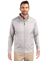 Cutter & Buck Men's Stealth Recycled Hybrid Quilted Windbreaker Jacket-6