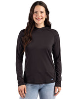 Cutter & Buck Women's Prospect Recycled Featherlight Stretch Hooded Pullover-4