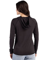 Cutter & Buck Women's Prospect Recycled Featherlight Stretch Hooded Pullover-5