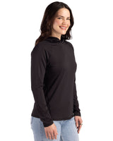 Cutter & Buck Women's Prospect Recycled Featherlight Stretch Hooded Pullover-6