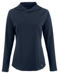 Cutter & Buck Women's Prospect Recycled Featherlight Stretch Hooded Pullover-1