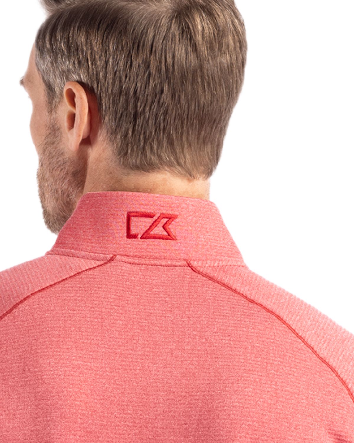 Cutter & Buck Men's Peshastin Recycled GridFleece Half Zip Pullover-4