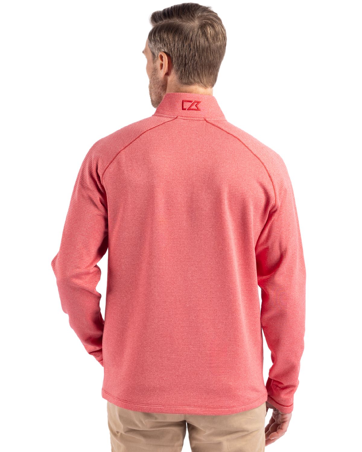 Cutter & Buck Men's Peshastin Recycled GridFleece Half Zip Pullover-7